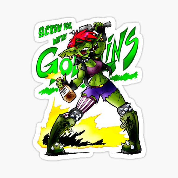 Aperçu de l'œuvre Goblin Riot, pas de jurons créée et vendue par Dorin Naga.