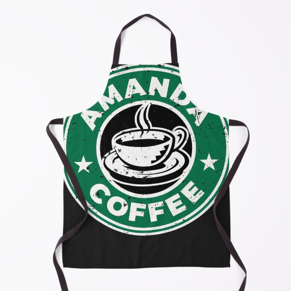 Item preview, Amanda Coffee Logo Name Tag designed and sold by MaiCarroll.