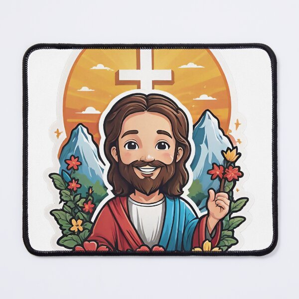 Item preview, Jesus with Flowers designed and sold by HappyProduct.