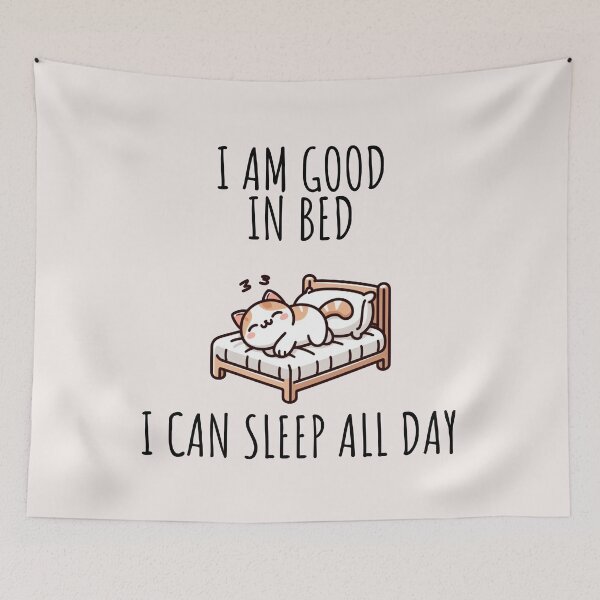 Item preview, I Am Good In Bed Cat designed and sold by LemuellTrends.
