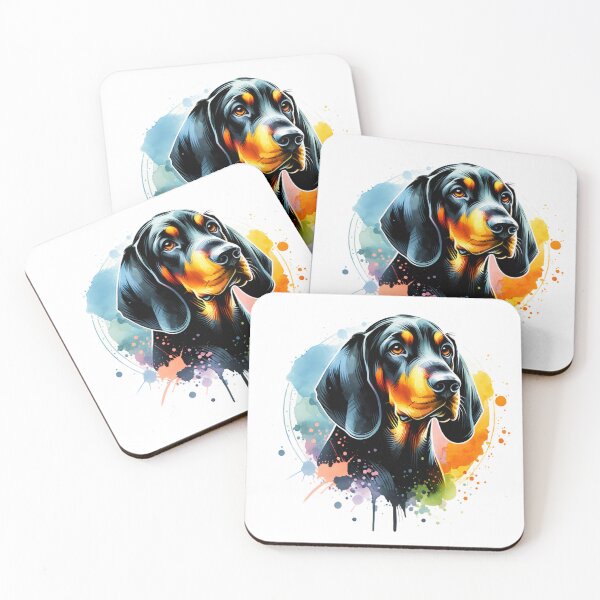Item preview, Watercolor Black And Tan Coonhound  designed and sold by TheAnimalZ00.