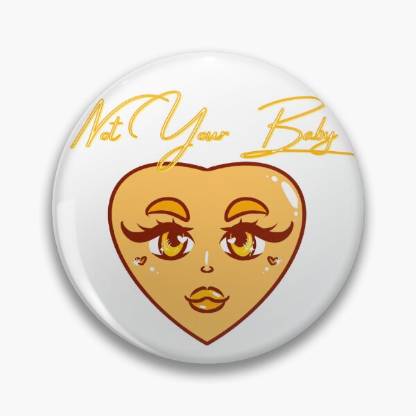 Item preview,  not your baby it girl kawaii heart digital art sticker design for baddie Not your girl baddie heart bimbo core clothing design  designed and sold by Necrotic Ice.