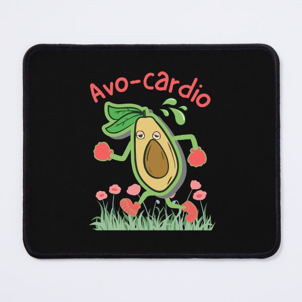 Item preview, Avo-cardio Running Avocado Pun designed and sold by Life Is Beautiful.