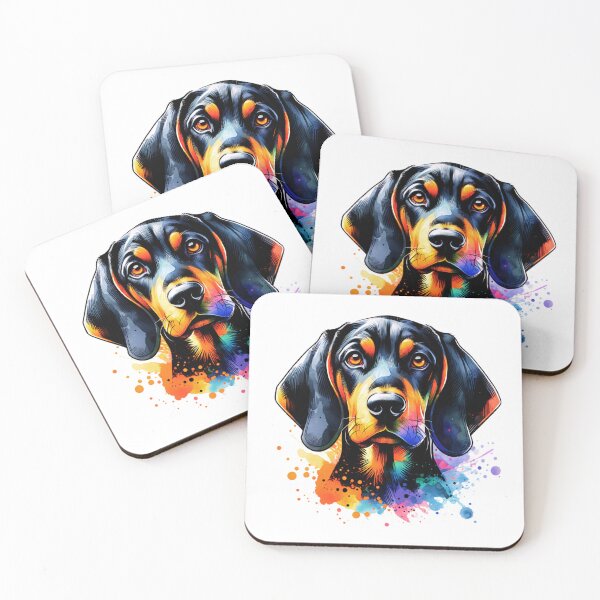 Item preview, Watercolor Black And Tan Coonhound  designed and sold by TheAnimalZ00.