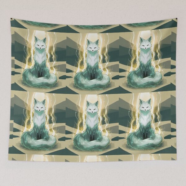 Item preview, Fox Portrait. lightning fox, happy fox designed and sold by FoxVibes.