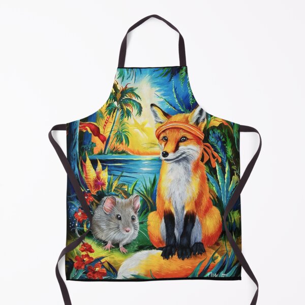 Item preview, Fox Portrait. watercolor fox, happy fox designed and sold by FoxVibes.