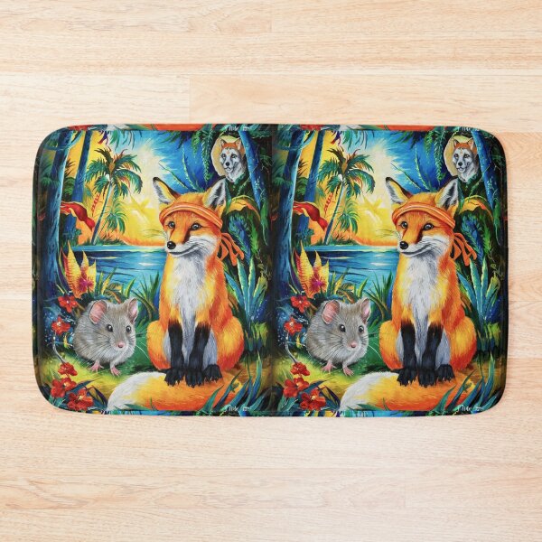 Item preview, Fox Portrait. watercolor fox, happy fox designed and sold by FoxVibes.