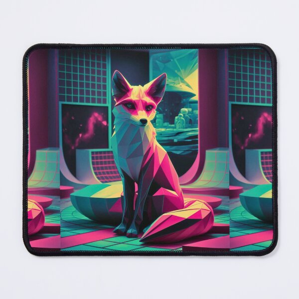 Item preview, Fox Portrait. retrowave fox designed and sold by FoxVibes.