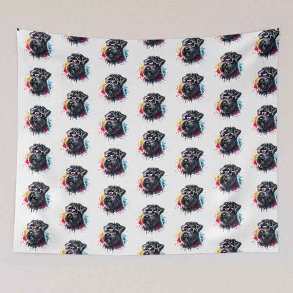 Item preview, Watercolor Black Russian Terrier Wearing Sunglasses designed and sold by TheAnimalZ00.