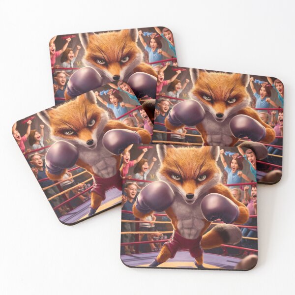 Item preview, Fox Portrait. fox boxing designed and sold by FoxVibes.