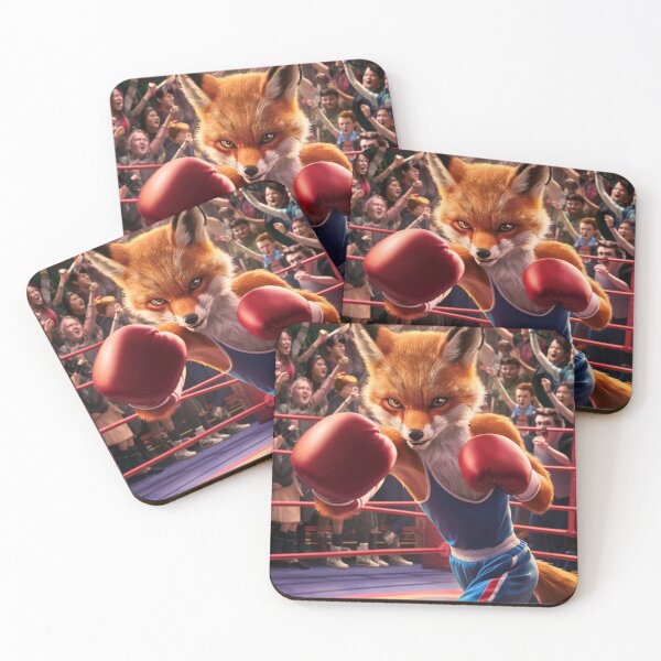 Item preview, Fox Portrait. fox boxing designed and sold by FoxVibes.