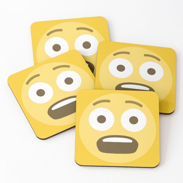 Item preview, Fearful Face Emoji designed and sold by patternsbyposh.