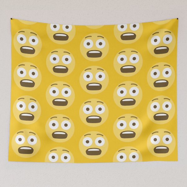 Item preview, Fearful Face Emoji designed and sold by patternsbyposh.