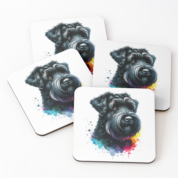 Item preview, Watercolor Black Russian Terrier  designed and sold by TheAnimalZ00.