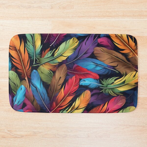 Item preview, Abstract Colorful Feather Pattern designed and sold by calibrit.