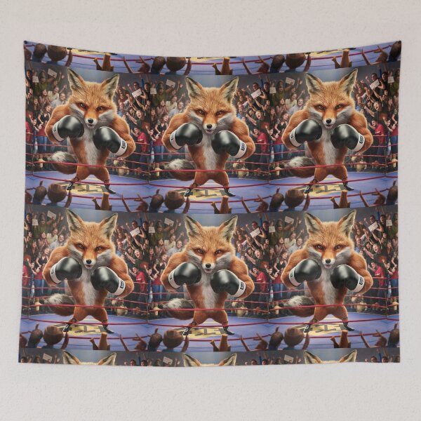 Item preview, Fox Portrait. fox boxing designed and sold by FoxVibes.