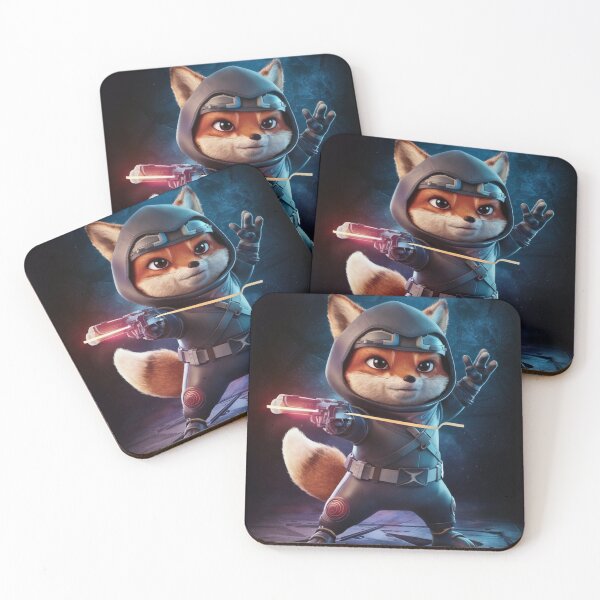 Item preview, Fox Portrait. futuristic ninja designed and sold by FoxVibes.