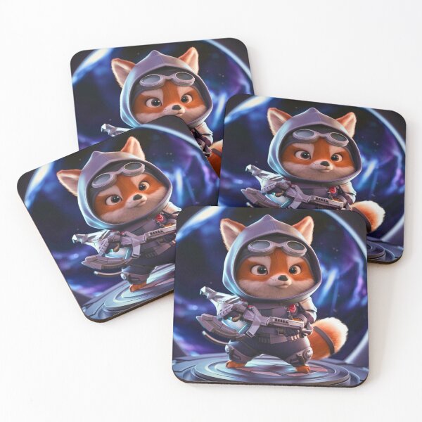 Item preview, Fox Portrait. futuristic ninja designed and sold by FoxVibes.