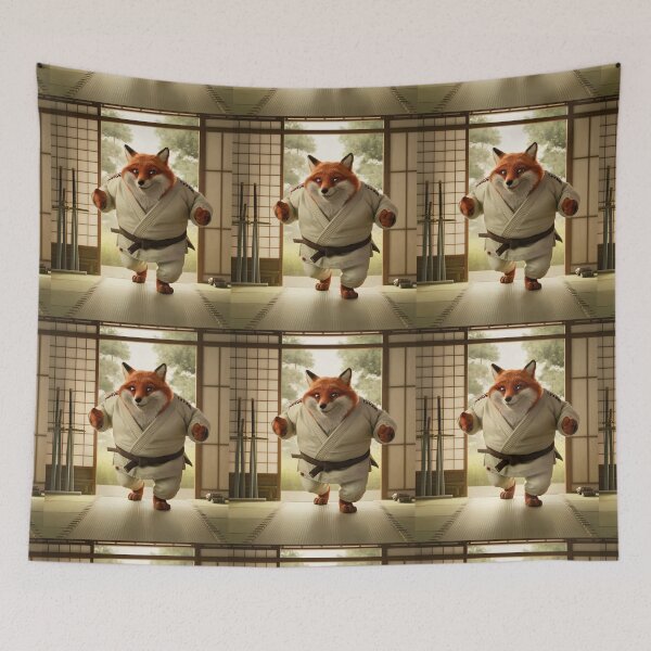Item preview, Fox Portrait. dojo, martial art, fox karate designed and sold by FoxVibes.