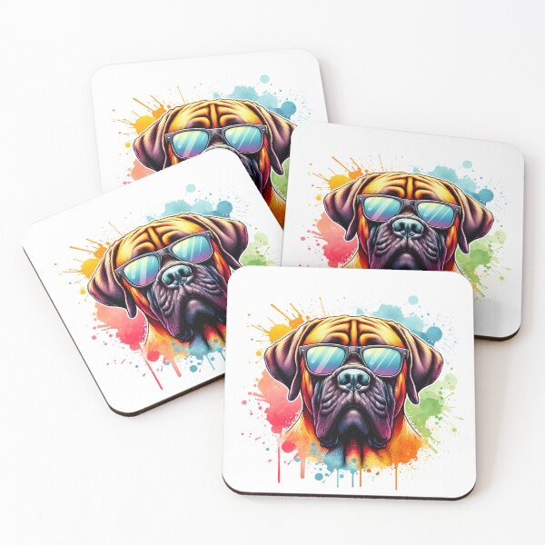 Item preview,  Watercolor Boerboel Wearing Sunglasses designed and sold by TheAnimalZ00.