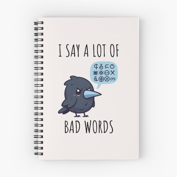 Item preview, Bad Words Crow designed and sold by LemuellTrends.