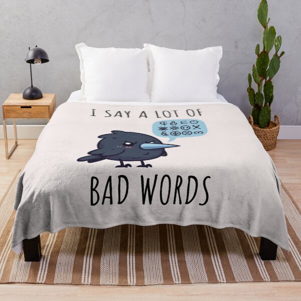Item preview, Bad Words Crow designed and sold by LemuellTrends.