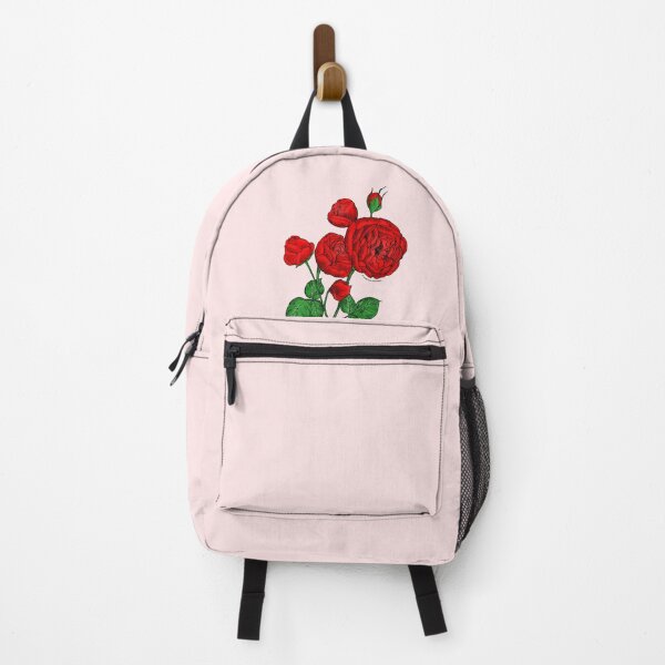 Item preview, Bright Red Pompon Rose Bloom Full 26-40 Petals In 3+ Rows designed and sold by Rachael Taylor.