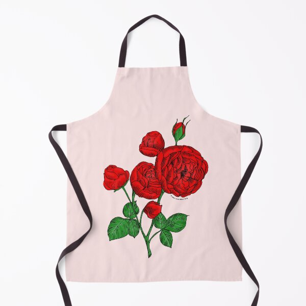 Item preview, Bright Red Pompon Rose Bloom Full 26-40 Petals In 3+ Rows designed and sold by Rachael Taylor.