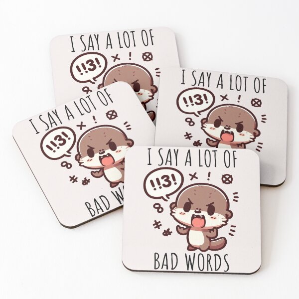 Item preview, Bad Words Otter designed and sold by LemuellTrends.