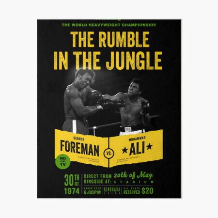 Artikel-Vorschau von Ali vs. Foreman Rumble im Dschungel, designt und verkauft von KatelynNicolas.