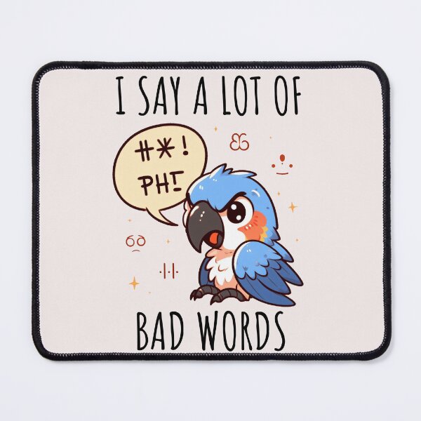 Item preview, Bad Words Macaw designed and sold by LemuellTrends.