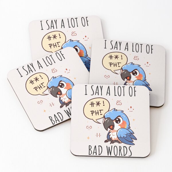 Item preview, Bad Words Macaw designed and sold by LemuellTrends.