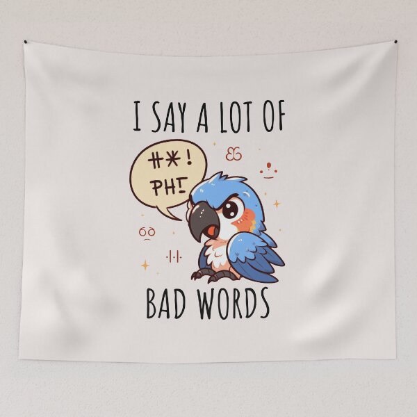 Item preview, Bad Words Macaw designed and sold by LemuellTrends.