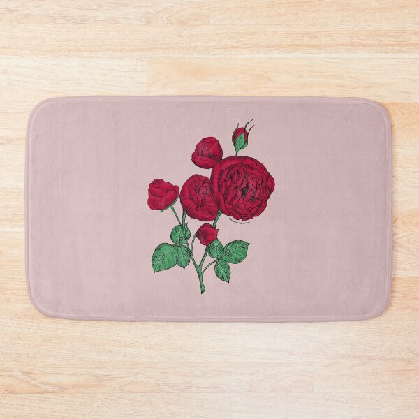 Item preview, Dark Red Pompon Rose Bloom Full 26-40 Petals In 3+ Rows designed and sold by Rachael Taylor.