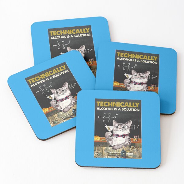 Item preview, Cat Technically Alcohol Is A Solution   designed and sold by HassanLegro.