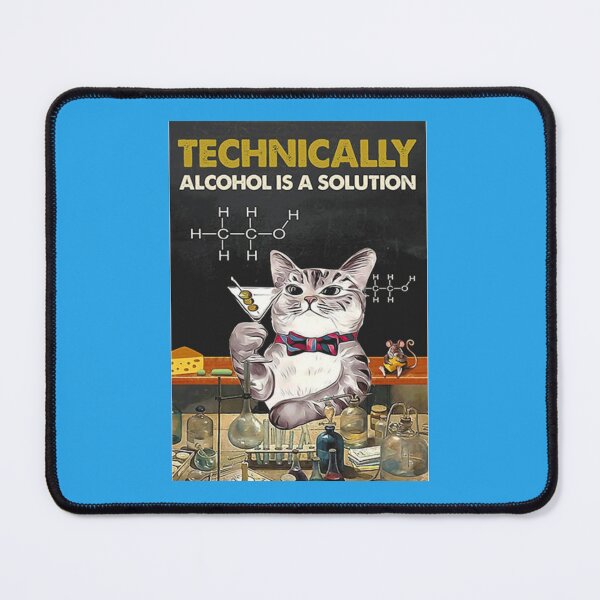Item preview, Cat Technically Alcohol Is A Solution   designed and sold by HassanLegro.