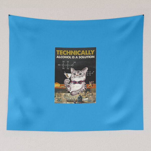 Item preview, Cat Technically Alcohol Is A Solution   designed and sold by HassanLegro.