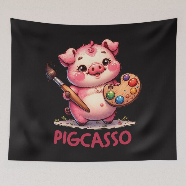 Item preview, Portly Piggy Artist Pigcasso designed and sold by AlienOccupation.