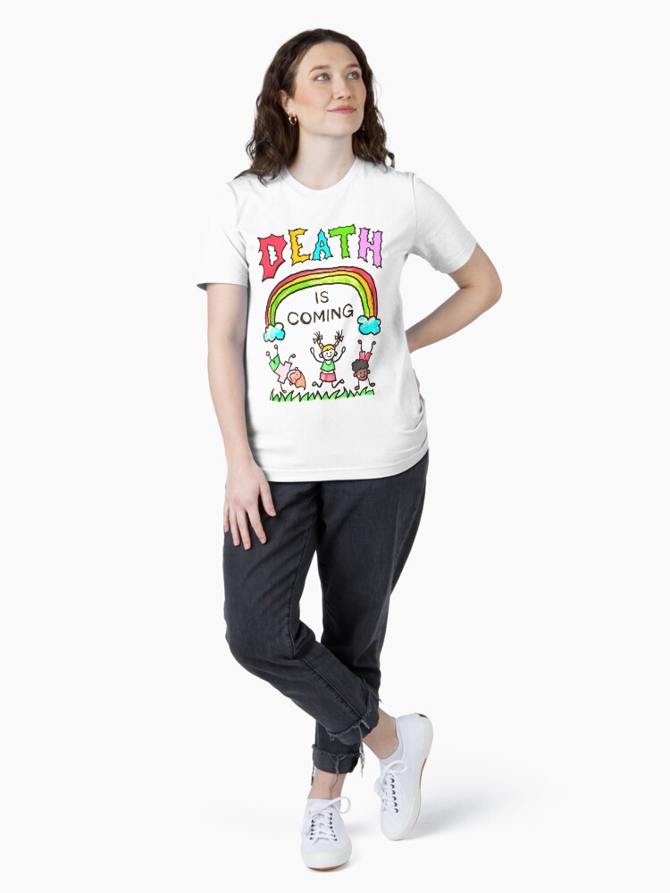 Thumbnail 4 of 7, Essential T-Shirt, Death Is Comming designed and sold by Jasperkertzmann.
