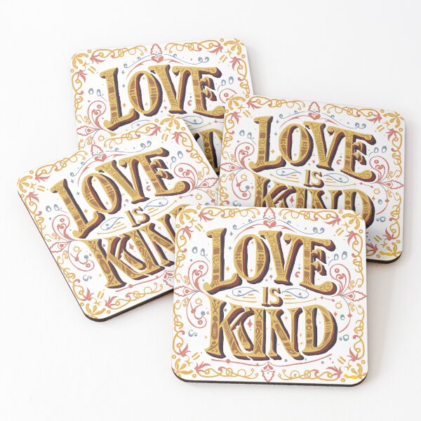 Item preview, Medieval Manuscript Love: Ornate Illuminated Typography - Love is Kind designed and sold by HahaHandlesHub.