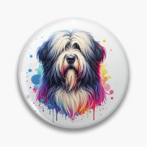 Item preview, Watercolor Bergmasco Sheepdog  designed and sold by TheAnimalZ00.