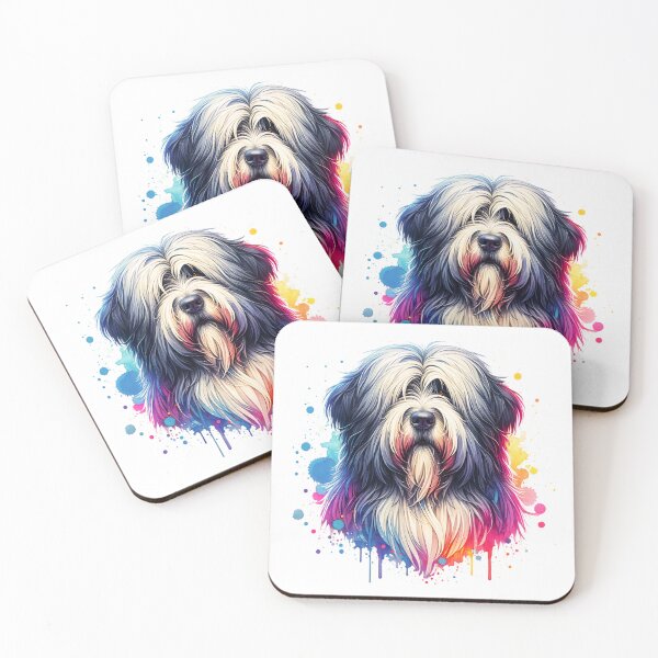Item preview, Watercolor Bergmasco Sheepdog  designed and sold by TheAnimalZ00.