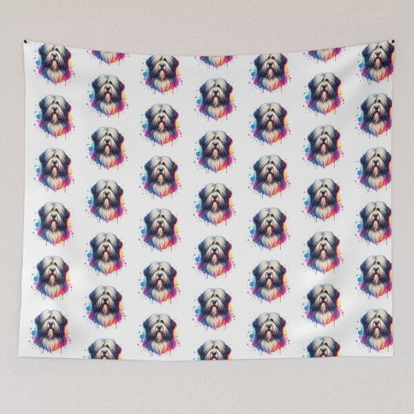 Item preview, Watercolor Bergmasco Sheepdog  designed and sold by TheAnimalZ00.