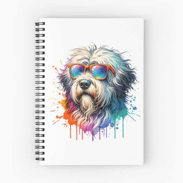 Item preview, Watercolor Bergmasco Sheepdog Wearing Sunglasses designed and sold by TheAnimalZ00.