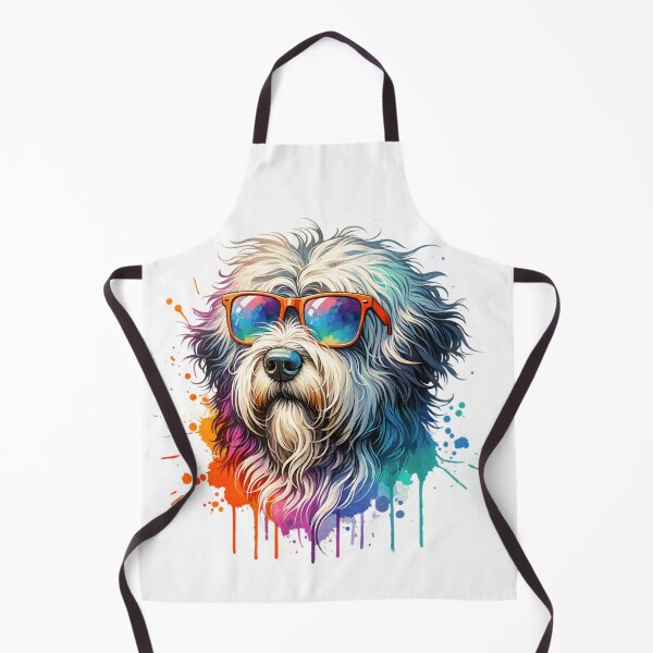 Item preview, Watercolor Bergmasco Sheepdog Wearing Sunglasses designed and sold by TheAnimalZ00.