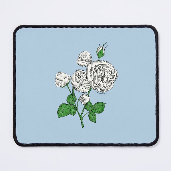 Item preview, White Pompon Rose Bloom Full 26-40 Petals In 3+ Rows designed and sold by Rachael Taylor.