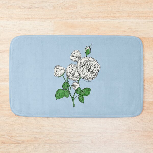 Item preview, White Pompon Rose Bloom Full 26-40 Petals In 3+ Rows designed and sold by Rachael Taylor.