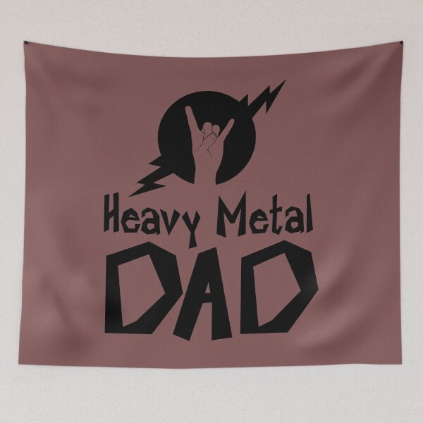 Item preview, Heavy Metal Dad - With Horns Up  Lightning designed and sold by Elizabethjen1.