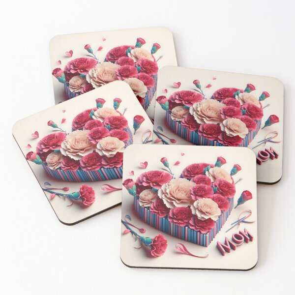 Item preview,  Special for Mom 2024: 3D Flower Heart designed and sold by sofia1971.