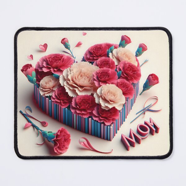 Item preview, Special for Mom 2024: 3D Flower Heart designed and sold by sofia1971.